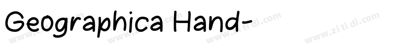 Geographica Hand字体转换